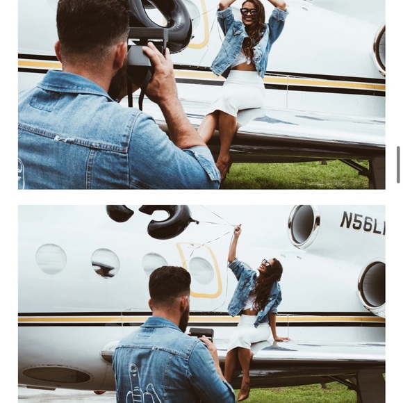 Two Give em the finger Jean Jackets for Him and Her - Picture 2 of 5